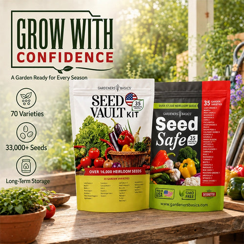35-Variety Heirloom Vegetable Seed Vault Kit
