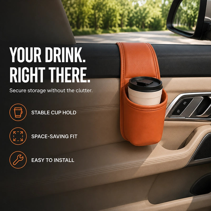 Car Door Cup Holder Storage Pocket