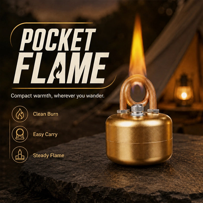 Portable Brass Alcohol Stove Set