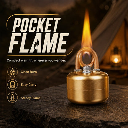 Portable Brass Alcohol Stove Set