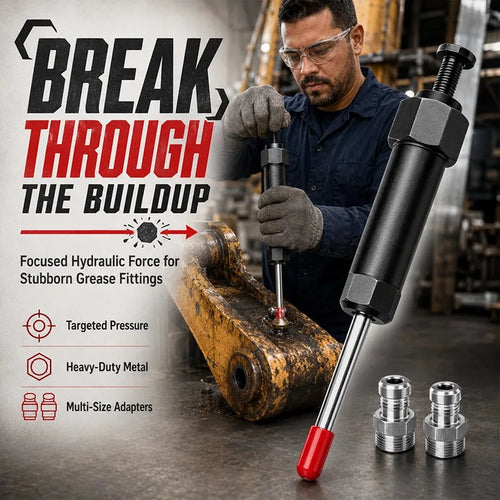 Manual Grease Fitting Unblocker Tool Kit