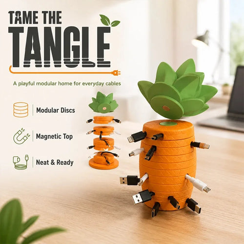 Pineapple Cable Organizer and Catchall Tray