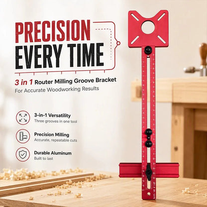 3-in-1 Router Circle, Groove and Edge Guide – 400 mm