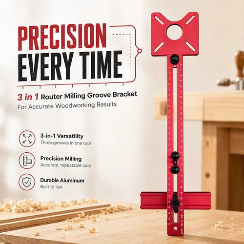 3-in-1 Router Circle, Groove and Edge Guide – 400 mm