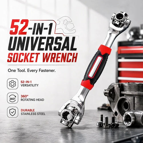 52-in-1 Universal Rotating Socket Wrench