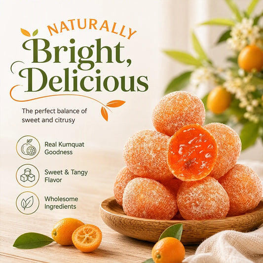 Licorice-Flavored Preserved Kumquat Snack – 250 g