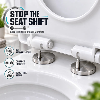 Universal Toilet Seat Fasteners – 4 Pack