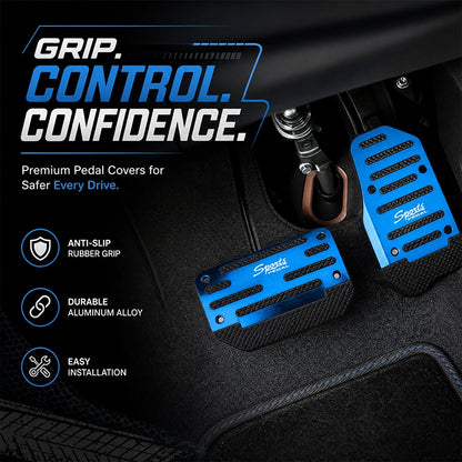 Aluminum Car Pedal Covers – 3 Piece Set