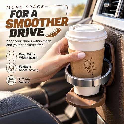 Foldable Car Door Cup Holder
