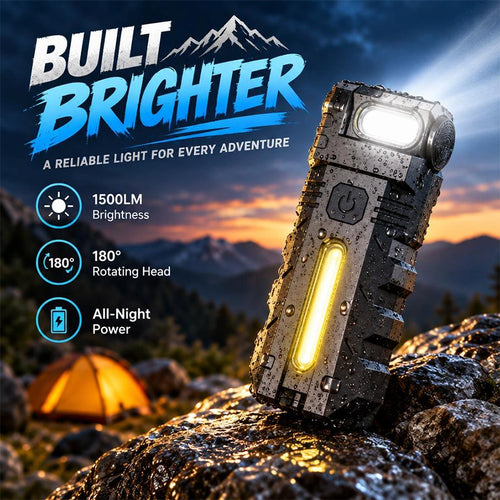 Magnetic Clip-On LED Work Light for Hands-Free Repairs