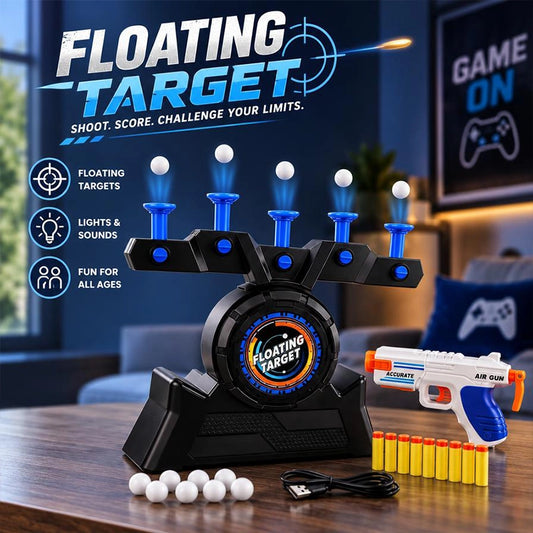 Floating Ball Target Game with Foam Dart Blasters