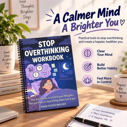 Stop Overthinking Guided Workbook for Calmer Daily Reflection