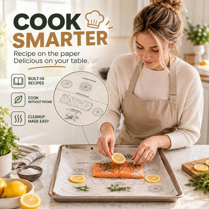 12-Piece Printed Baking Recipe Guide Set for Easy Oven Reference