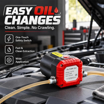 12V/24V Electric Oil Extractor Pump for Vehicle Fluid Changes