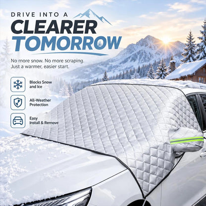 Thick Windshield Snow and Frost Cover for Winter Parking