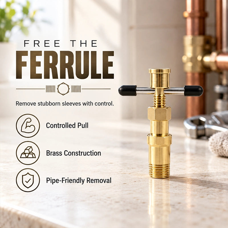 Compression Sleeve Puller Tool for Brass Pipe Fittings