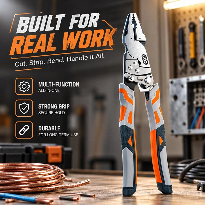 Self-Locking Ratchet Pliers for DIY Wire Work