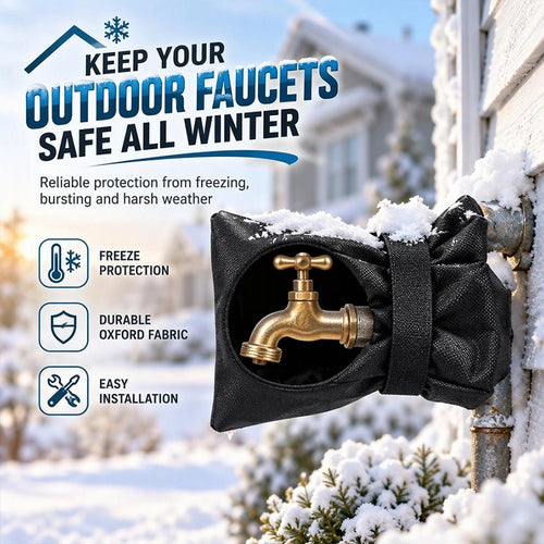 Outdoor Faucet Insulation Covers, Three-Pack