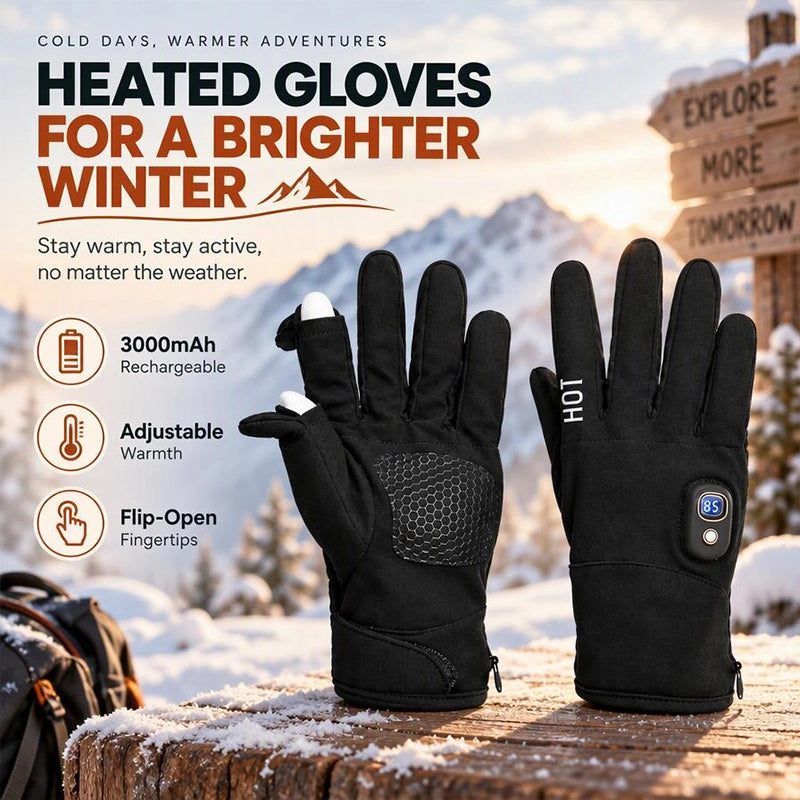 Heated Touchscreen Gloves with 3000 mAh Battery Listing