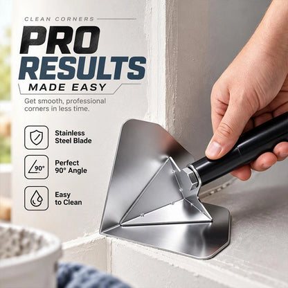 Stainless Steel Corner Trowel for Plaster and Drywall