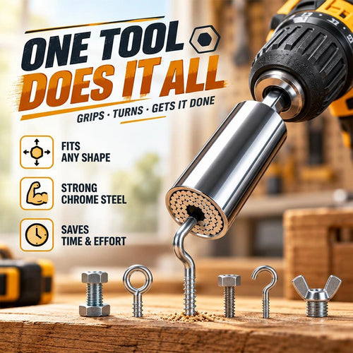 Universal Socket and Extension Rod Set for 9–27 mm Fasteners