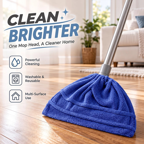 Reusable Drawstring Microfiber Broom Covers for Dusting, 10-Pack