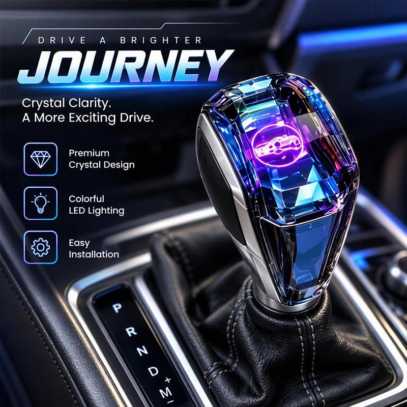 Faceted LED Gear Shift Knob for Compatible Manual Cars