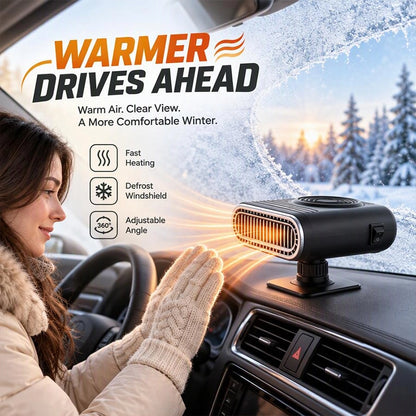 Portable Car Heater Fan with Adjustable Base