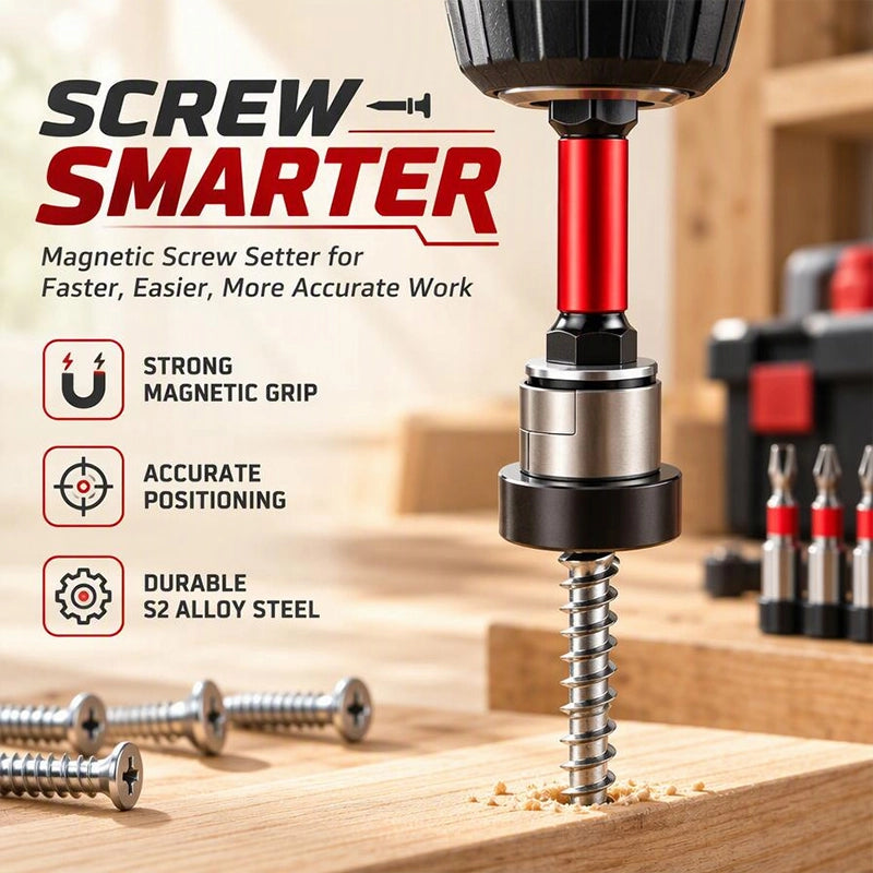 Magnetic PH2 Drywall Screwdriver Bits with Depth Stops, 5-Piece Set