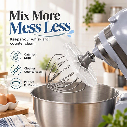 Clear Whisk Wiping Disc for Tidier Mixing