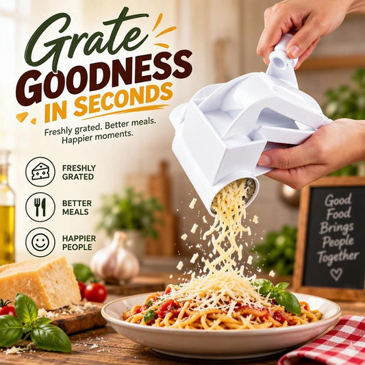 Hand-Crank Rotary Grater for Cheese and Chocolate