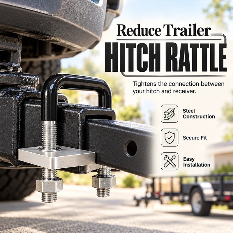U-Bolt Trailer Hitch Anti-Rattle Stabilizer Clamp