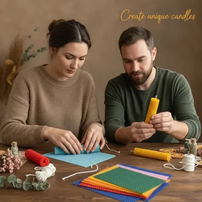 DIY Beeswax Candle Rolling Kit — 12 Colors — view 1