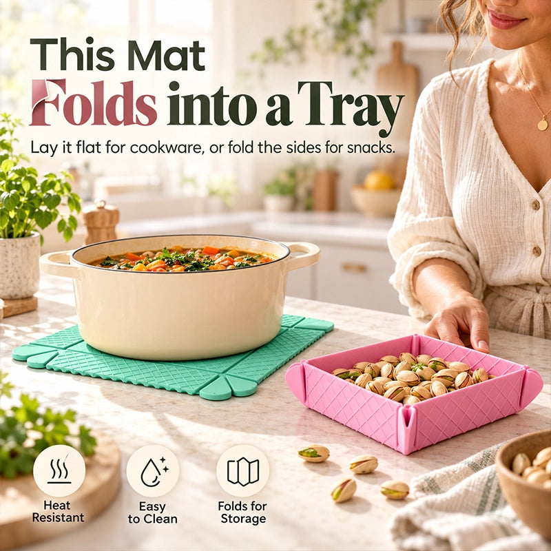 Foldable Silicone Heat-Resistant Mat