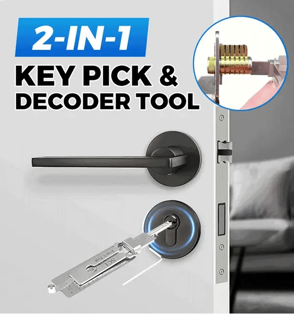 Stainless Steel Key Decoder Tool for Locksmith Training & Educational Use