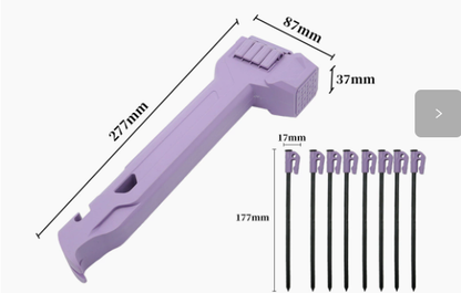 Multifunctional Camping Hammer & Tent Stake Puller