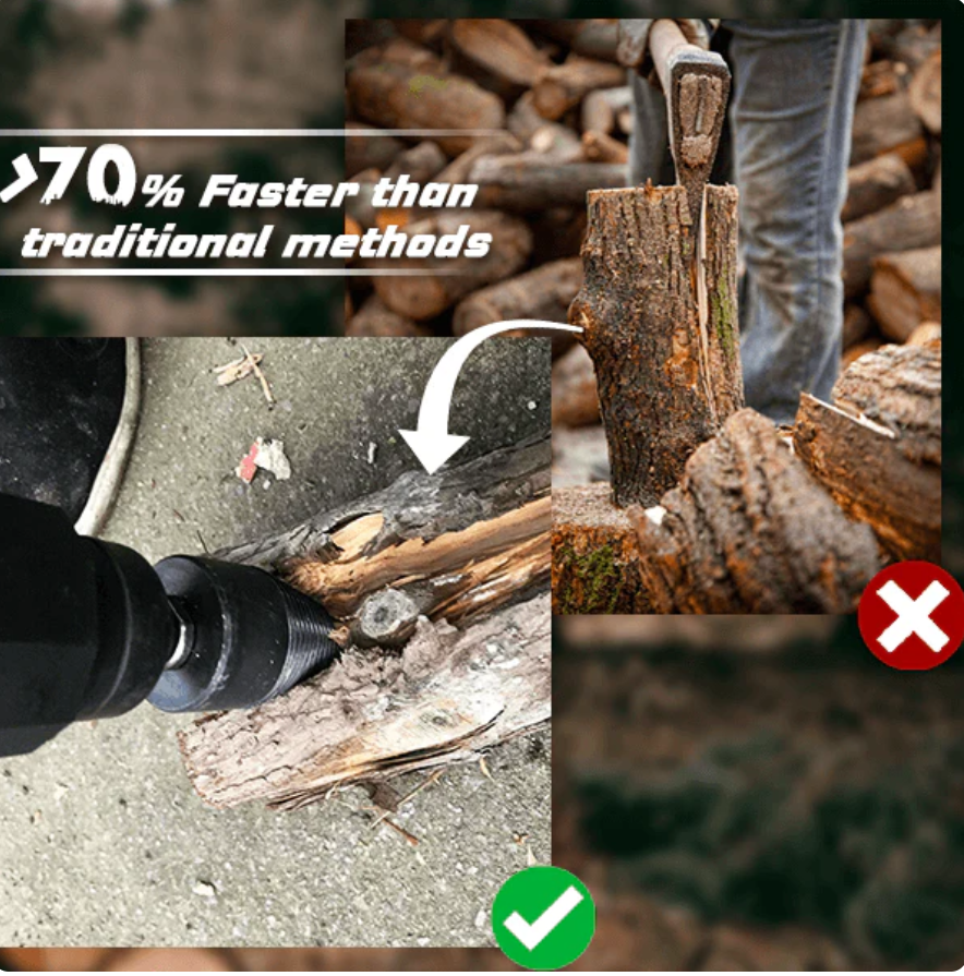Log Splitting Auger Bit