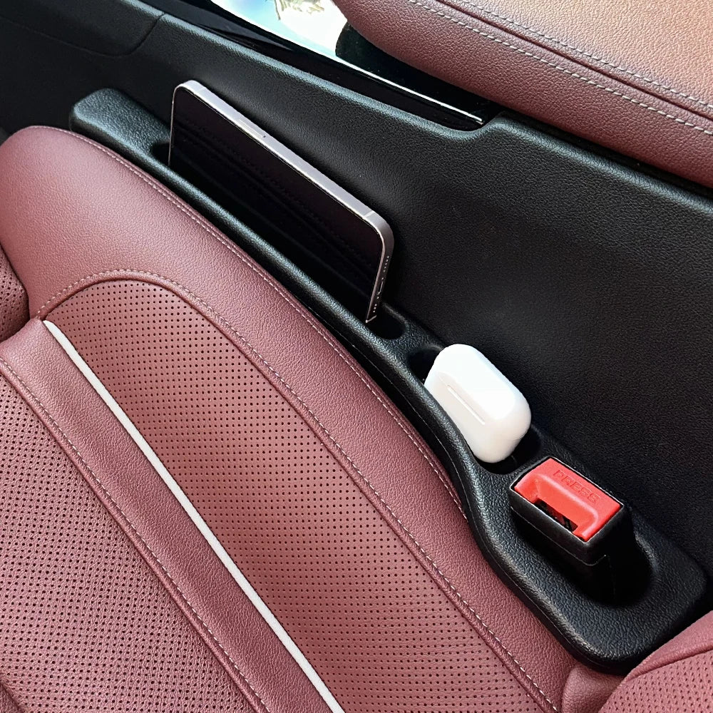 Car Seat Gap Filler 2-Pack – Leak-Proof Gap Plug & Storage Organizer for a Clean Car Interior