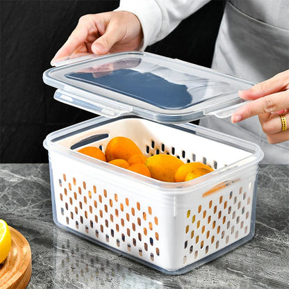 3 Sets Large Fruit Containers for Fridge