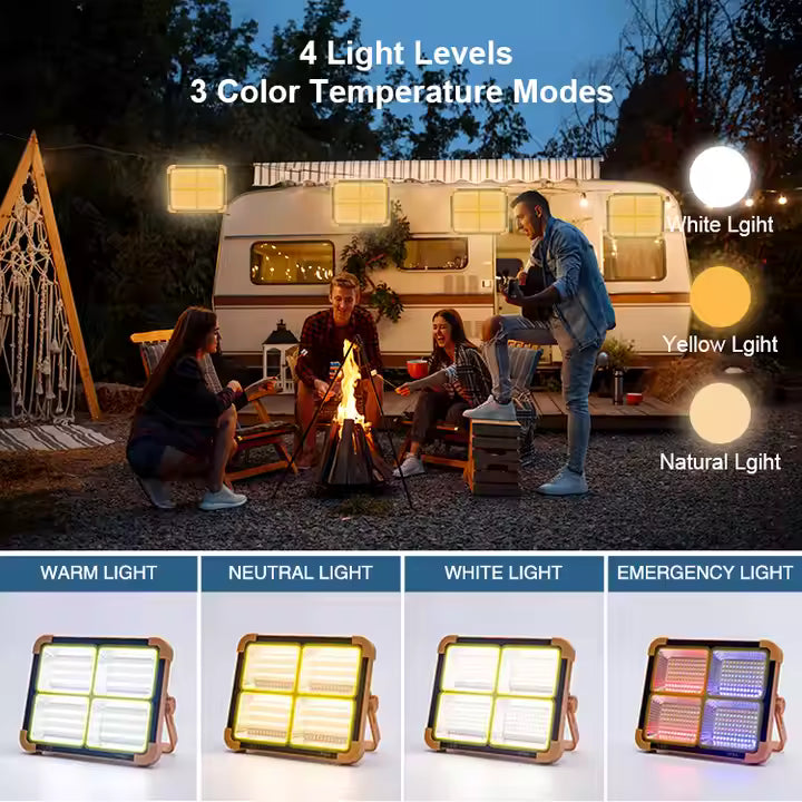 Solar LED Camping Light 100W