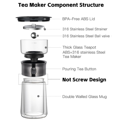 Kronhaus Glass Tea Infuser