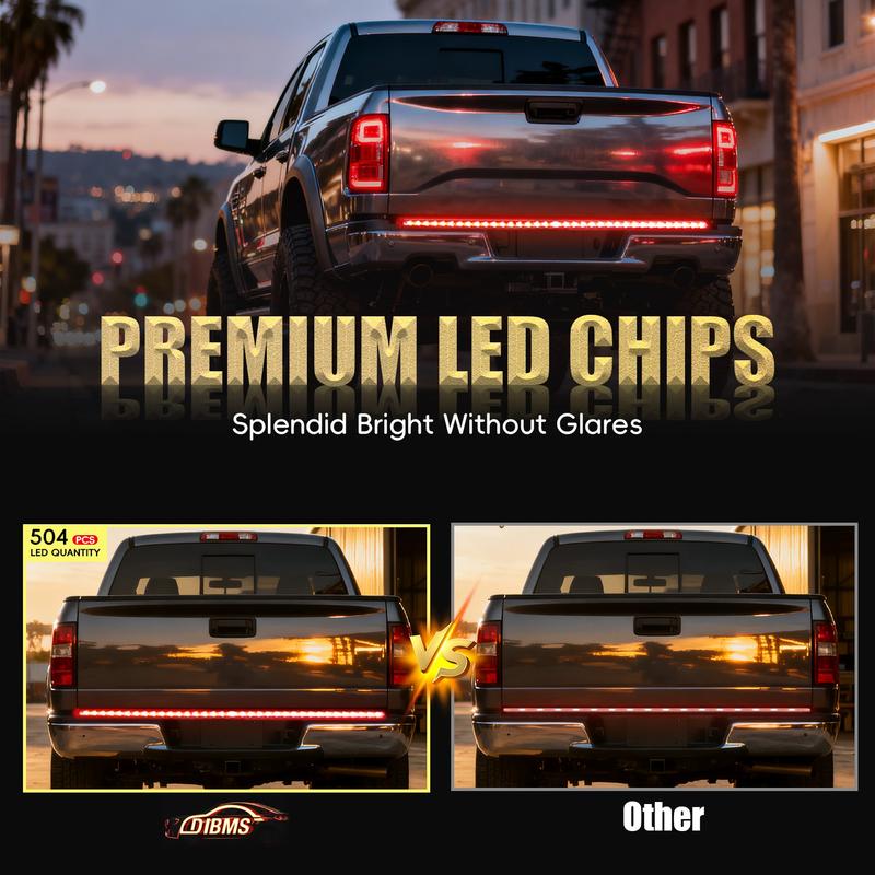 🔥 49% OFF | 60" Triple-Row LED Tailgate Light Bar - 5-Function Weatherproof Strip