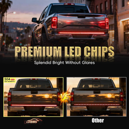 🔥 49% OFF | 60" Triple-Row LED Tailgate Light Bar - 5-Function Weatherproof Strip