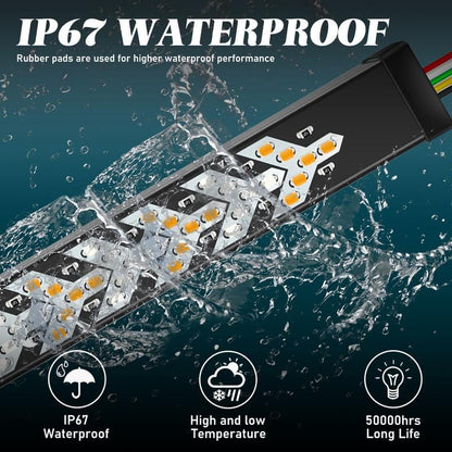 🔥 49% OFF | 60" Triple-Row LED Tailgate Light Bar - 5-Function Weatherproof Strip