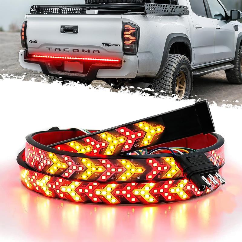 🔥 49% OFF | 60" Triple-Row LED Tailgate Light Bar - 5-Function Weatherproof Strip