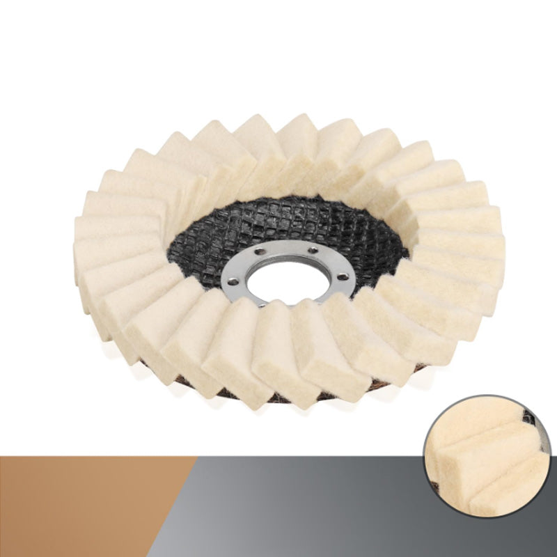 🔥3PCS-Wool Felt Flap Discs Polishing Wheel