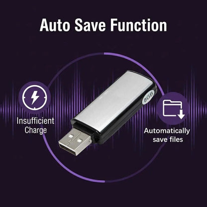 USB Flash Drive Voice Recorder 2-in-1 – Voice Activated