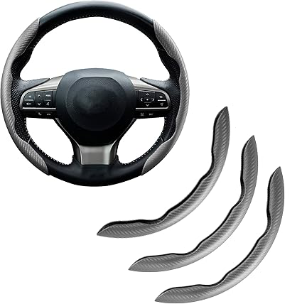 Carbon Fiber Silicone Car Steering Wheel Cover