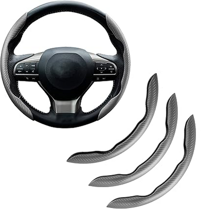 Carbon Fiber Silicone Car Steering Wheel Cover