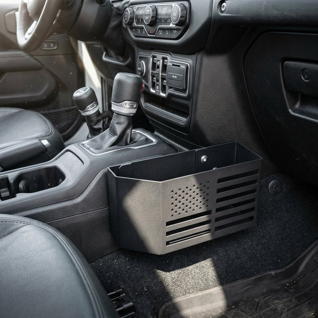 Heavy-duty Metal Gear Shift Center Console Organizer(2 Pack Set)